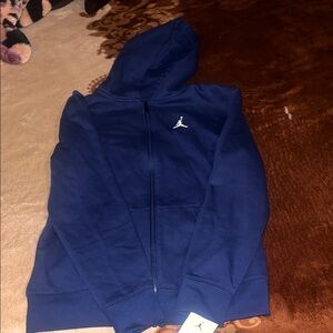 Jordan Navy Blue Hoodie with Logo